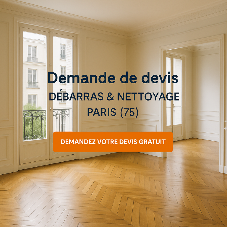 demande de devis – débarras & nettoyage paris (75)